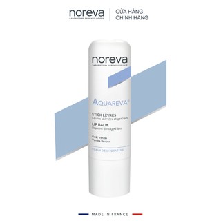 Son dưỡng môi mềm mại và căng mộng tự nhiên Noreva Aquareva Lip Balm 4g