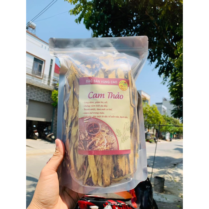 Cam Thảo khô thái lát, giảm ho, sốt, ngừa đau bụng, tiêu chảy, sâu răng, dùng pha cùng trà hoa giúp thanh nhiệt 100gr