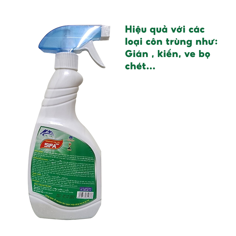 Thuốc diệt gián tận gốc Sifa 500ml An toàn cho gia đình, diệt gián nhanh chóng