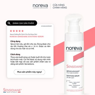 Serum dưỡng da và cấp ẩm Noreva Sensidiane Soothing Serum dành cho da nhạy