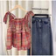 Áo hai dây babydoll chất thô mềm