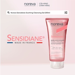 Gel rửa mặt sạch sâu dịu nhẹ Noreva Sensidiane Soothing Cleansing dành cho da nhạy cảm 200ML