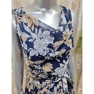 Đầm chiffon hoa không tay cột eo Alexa B