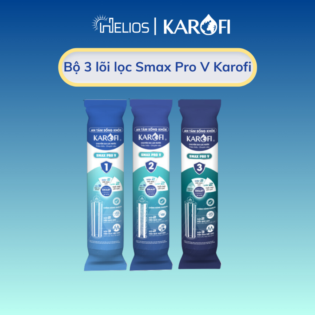 Ảnh Bộ 3 lõi lọc thô Karofi Smax Pro V 1 2 3 - Hàng chính hãng 1