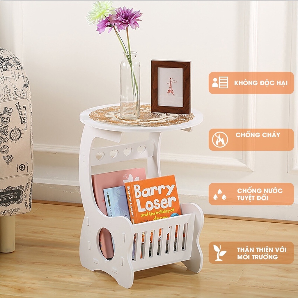 Bàn Trà Mini Tròn Decor Gỗ Nhựa Pitech Trọng Lượng Nhẹ Không Ẩm Mốc ...