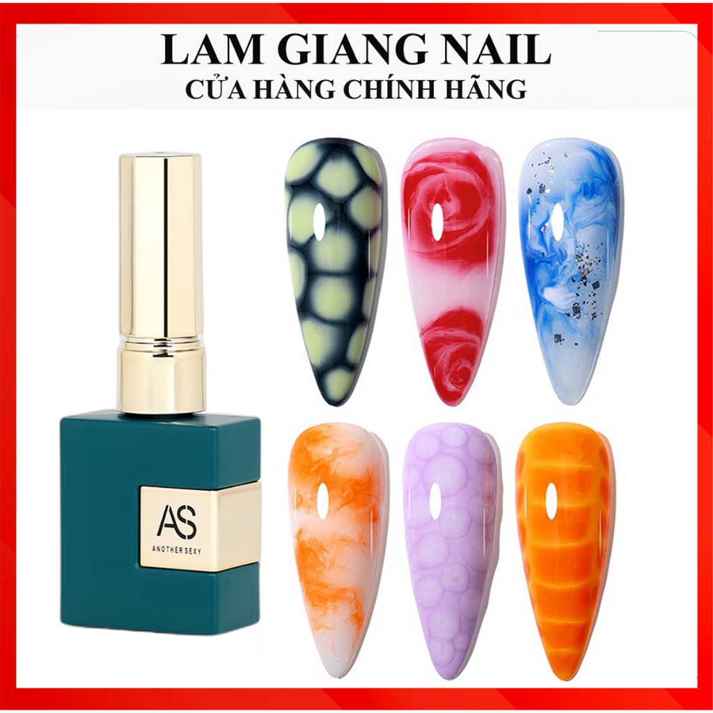 Sơn công năng chai vuông xanh top bóng, base - liên kết, lì, cứng móng, loang, Gluegel, đa năng 5in1