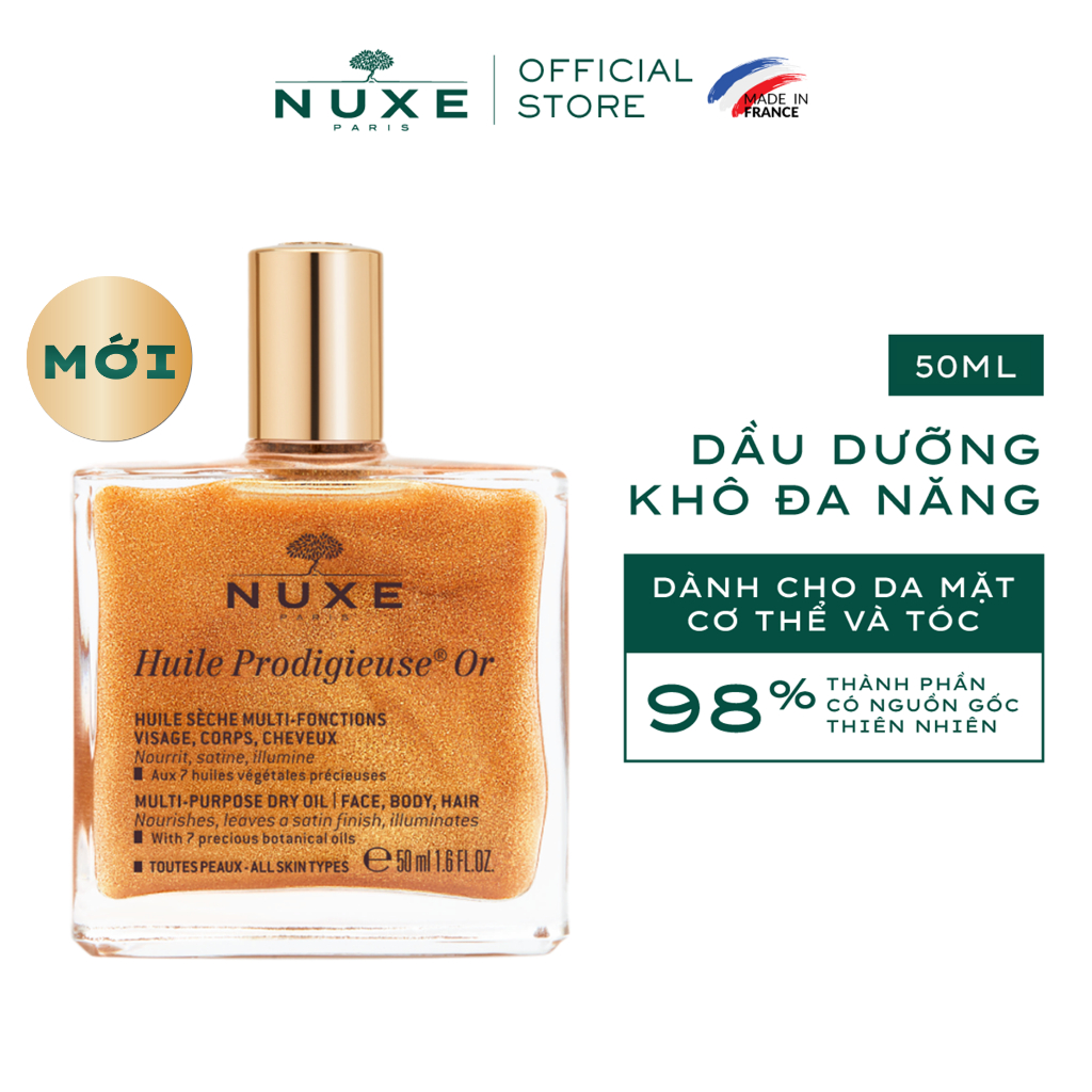 Ảnh Combo Dầu khô đa năng Nuxe Huile Prodigieuse Multi-Purpose Dry Oil & Shimmering Dry Oil 50ml 3