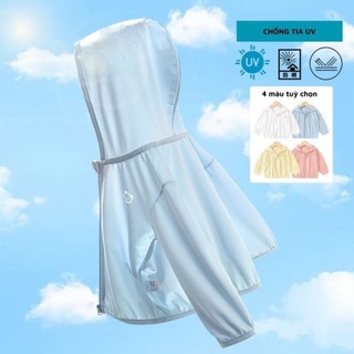 Áo chống nắng cho bé, áo choàng chống nắng cho bé, áo khoác gấu cute cho bé chống tia UV UPF50+
