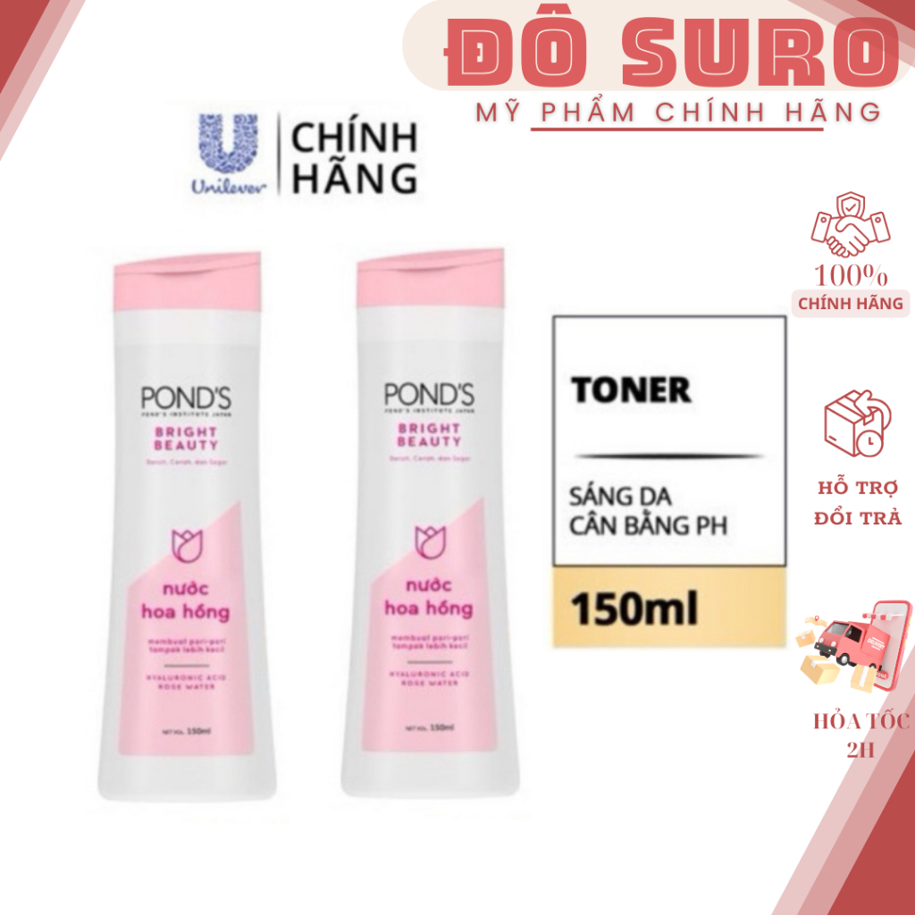 Nước Hoa Hồng Pond’s Sáng Da, Cân Bằng pH - 150ml