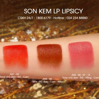 Son kem Lp Lipsicy Chuẩn Màu Mềm Mượt Lâu Trôi 5g