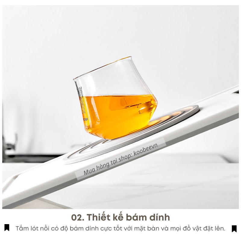 Miếng Lót Nồi Silicon KOOBEE – Chống Nóng, Chống Trượt, Cách Nhiệt Tốt, Nhiều Màu Bắc Âu Sang Trọng | 053