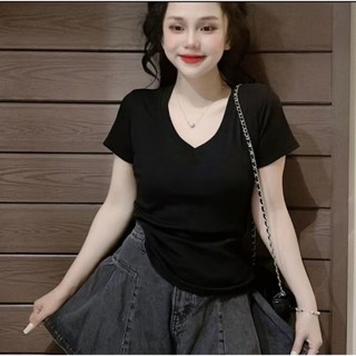 Áo Thun Cổ Tim Bigsize Nhiều Màu, Chất Thun Tăm QC Dầy Dặn Co Giãn Mềm Mịn Mát MA661