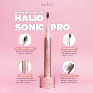 Bàn chải điện Halio Sonic Whitening Toothbrush PRO - Hàng chính hãng, bảo hành 24 tháng