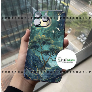 Tấm dán Skin Mặt Sau Mẫu Phong Cảnh MS02 FULL VIỀN 15promax , 14promax , 13promax , 12promax , 11promax  - FukiShop