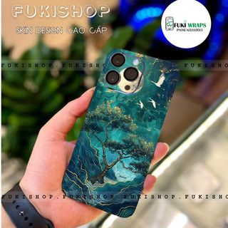 Tấm dán Skin Mặt Sau Mẫu Phong Cảnh MS02 FULL VIỀN 15promax , 14promax , 13promax , 12promax , 11promax  - FukiShop