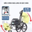Xe lăn ngã thành giường, sử dụng Pittong dễ sử dụng- Nệm ngồi êm ái, có bô vệ sinh - Chính hãng Nikita