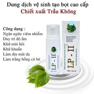 Dung Dịch Vệ Sinh Dạng Bọt LP Dùng Cho Cả Nam Và Nữ Gíup Làm Sạch Khử Mùi Hôi Ngăn Ngừa Nấm Ngứa Dùng Tốt Cho Bà Bầu