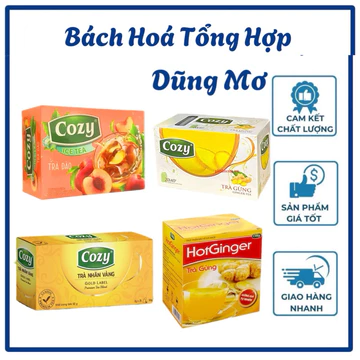 Trà Cozy Trà Đào , Trà Nhãn Vàng Cozy , Trà Gừng Cozy | Bách Hoá Tổng Hợp Dũng Mơ