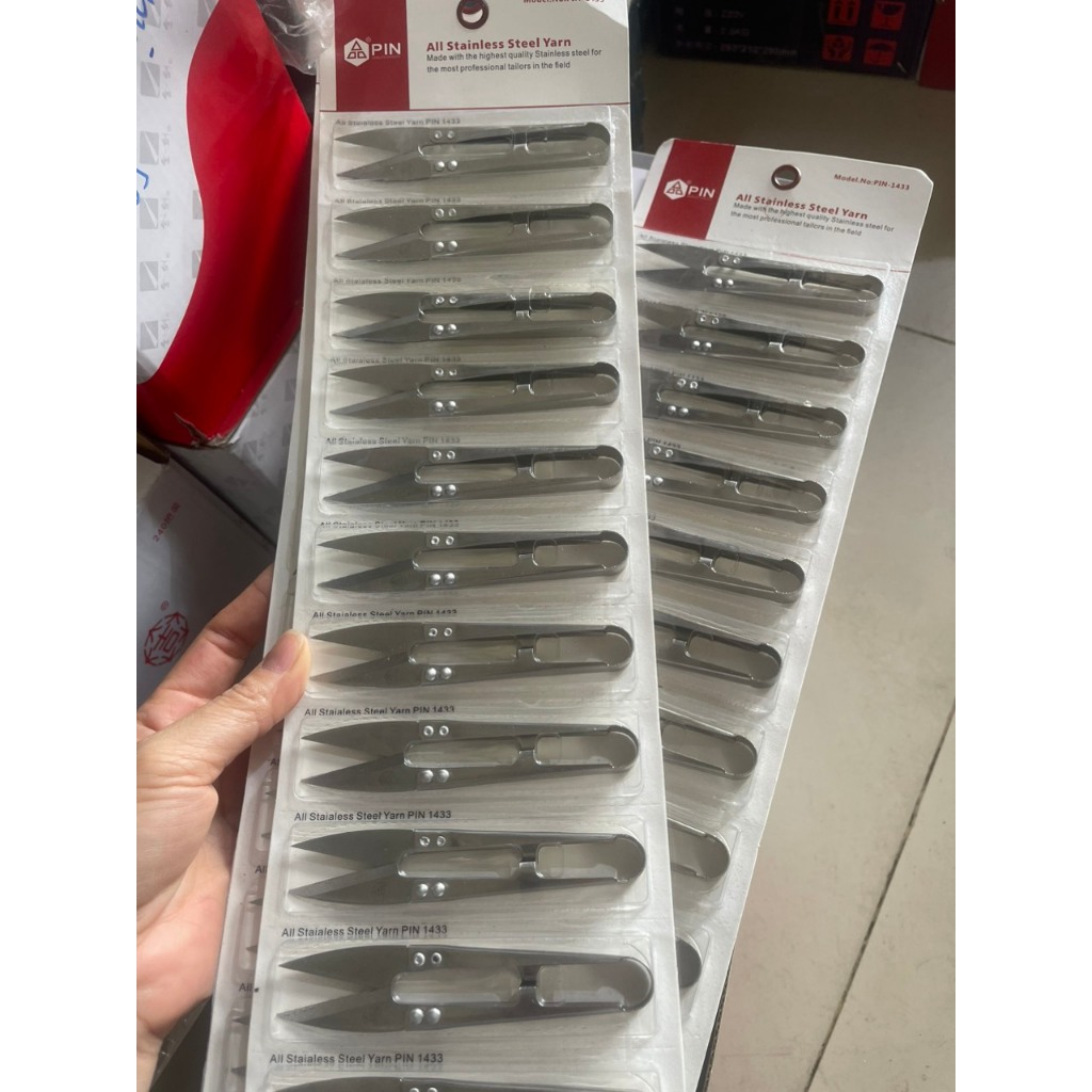1 cái KÉO CẮT CHỈ BẤM CHỈ THỪA CHẤT LIỆU Inox xịn 100% hãng PIN