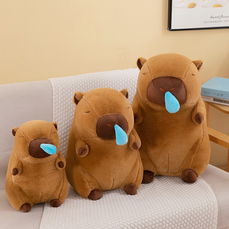 Gấu Bông Chuột Capybara Gà Con Thú Nhồi Bông Capybara Mũi Xanh Đáng Yêu - Babi mama - G136