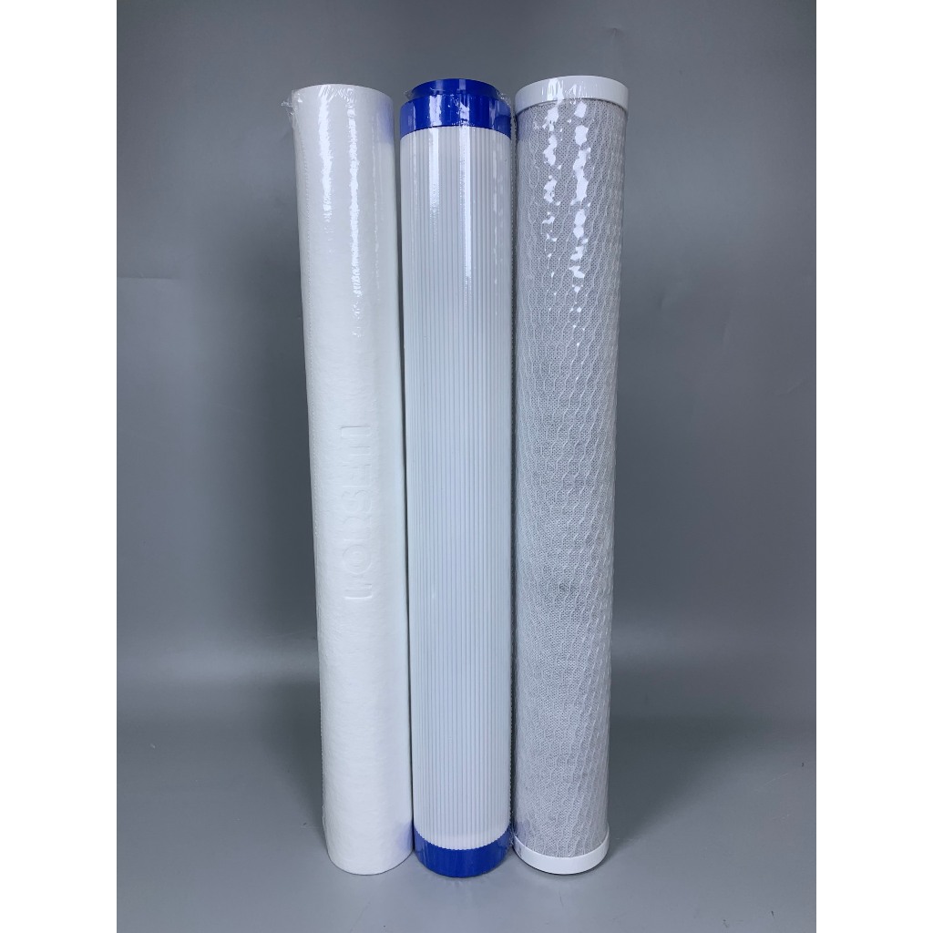 Lõi Lọc Số 2 20 INCH UDF Bên Trong Than Hoạt Tính Dạng Hạt, Bên Ngoài Lớp Bông PP Lọc Đầu Nguồn Cho Nước Sinh Hoạt