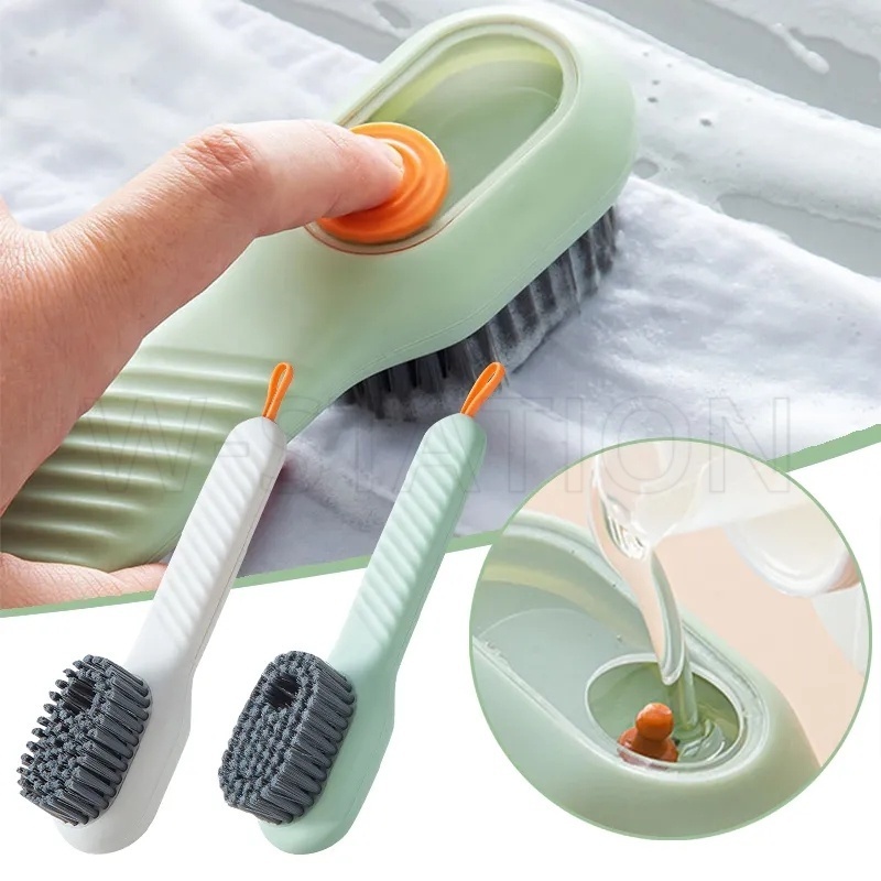 Bàn Chải Chà Giày Đa Năng Có Ngăn Chứa Xà Phòng / Bàn Chải Giặt / Bàn Chải Giặt Giày ntt95