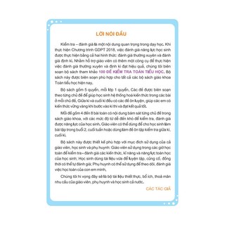 Sách - 100 Đề Kiểm Tra Toán 1 - Biên soạn theo chương trình GDPT mới - ndbooks