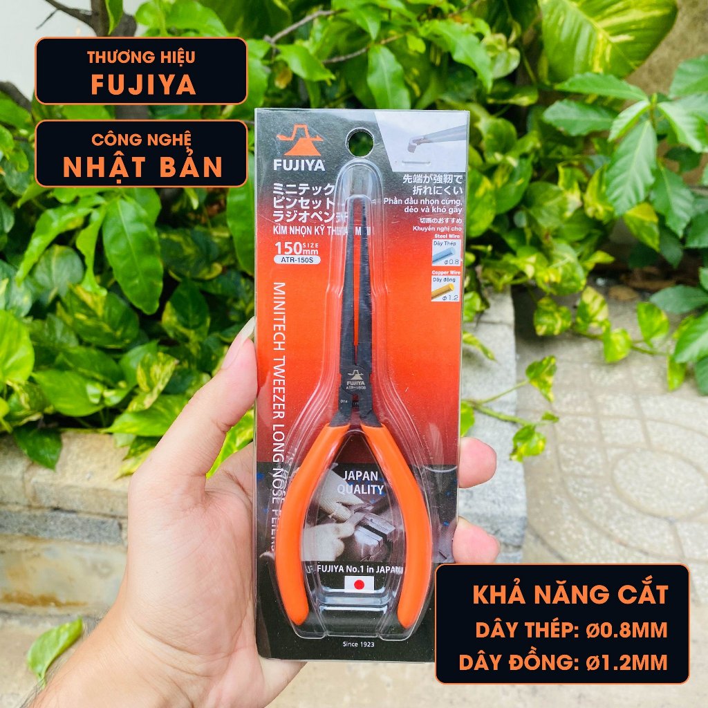 Kìm nhọn kỹ thuật mini Fujiya ATR-150S 6''(150mm)