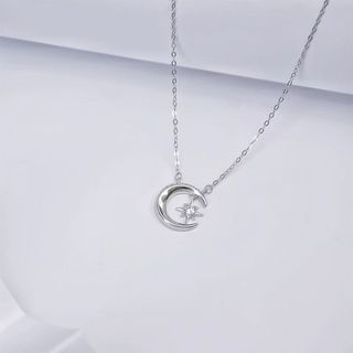 Dây chuyền bạc nữ LAMY Moon & Star Necklace 6347
