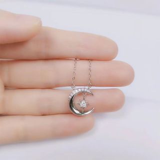 Dây chuyền bạc nữ LAMY Moon & Star Necklace 6347