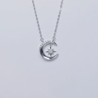 Dây chuyền bạc nữ LAMY Moon & Star Necklace 6347