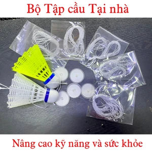 Tập Cầu Lông Tại nhà - Trái Cầu Bay Ngược ( Cầu + 5 dây + 5 Móc)