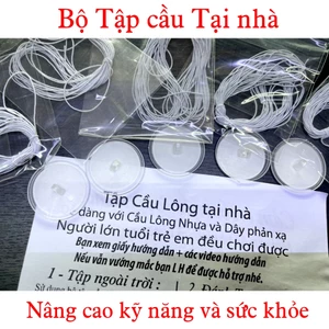 Tập Cầu Lông tại nhà - Trái Cầu Bay Ngược ( 5 dây + 5 móc)