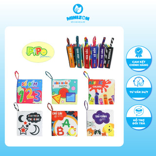 Sách vải PiPoVietnam kích thích thị giác - giáo dục sớm cho trẻ theo chủ đề | Minizon Kids