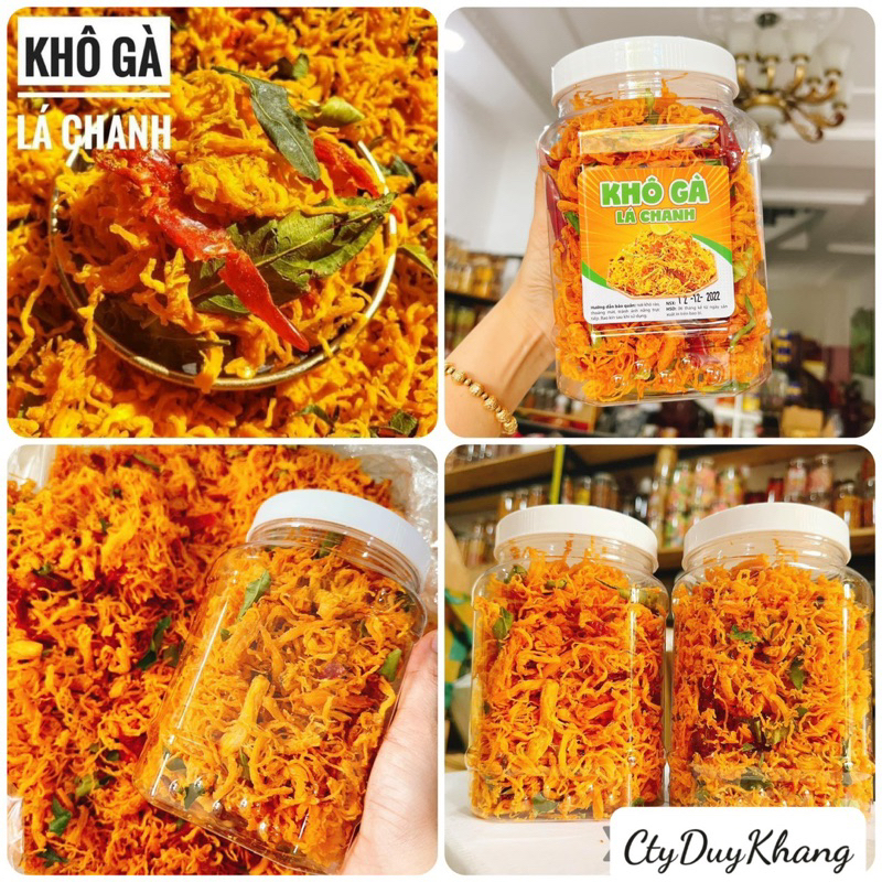KHÔ GÀ LÁ CHANH LOẠI NGON ĐẶC BIỆT -1Hộp 500GR