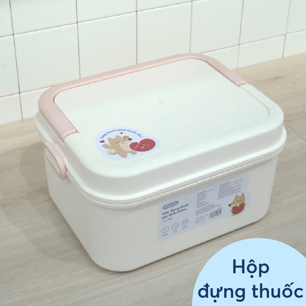HỘP ĐỰNG THUỐC GIA ĐÌNH Okina Inochi, nhỏ gọn, tiện dụng cho gia đình, văn phòng, trường học