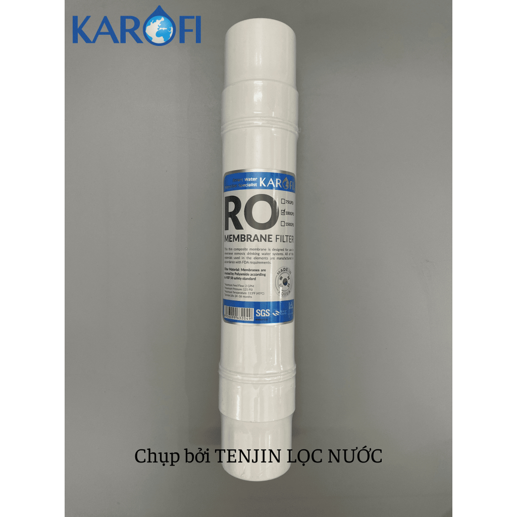 Combo 7 Lõi Lọc Nước Karofi Gồm Lõi 123 Livotec - Màng RO100GPD Hàn - 3 Lõi Chức Năng T33 Mineral Nano S-S027, S-S137