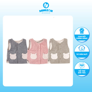 Áo Gile nhung Ualarogo size 0-3m, 3-6m, 6-9m cho bé