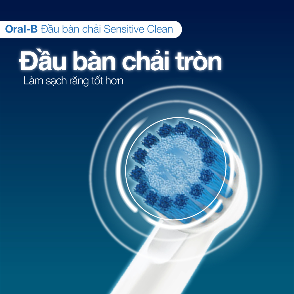 Đầu Bàn Chải Điện Oral-B Sensitive Clean - Lông Chải Mềm Mại Làm Sạch Nhẹ  Nhàng, Đầu Thay Thế Oral B Cho Răng Nhạy Cảm | Shopee Việt Nam