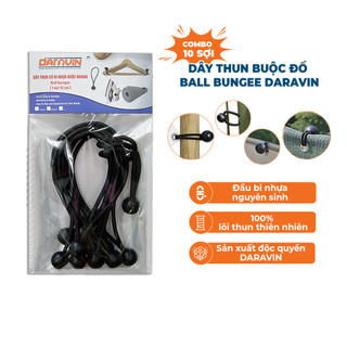 Dây Thun Buộc Đồ Ball Bungee DARAVIN 15 Cm 25 Cm Với 100% Lỗi Cao Su Thiên Nhiên Tải 2Kg Libi House
