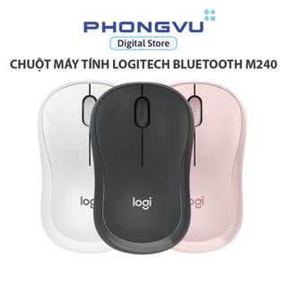 Chuột không dây Bluetooth Logitech M240 Silent - 4000 DPI - SilentTouch - Bảo hành 12 tháng