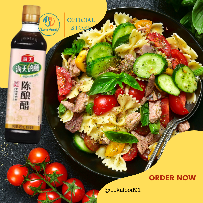 Giấm Đen Hải Thiên 450ml - Vị Chua Dịu, Thơm Nồng, Giấm Tiều Pha Nước Chấm Há Cảo, Hủ Tiếu, Hàng Nội Địa Luka Food