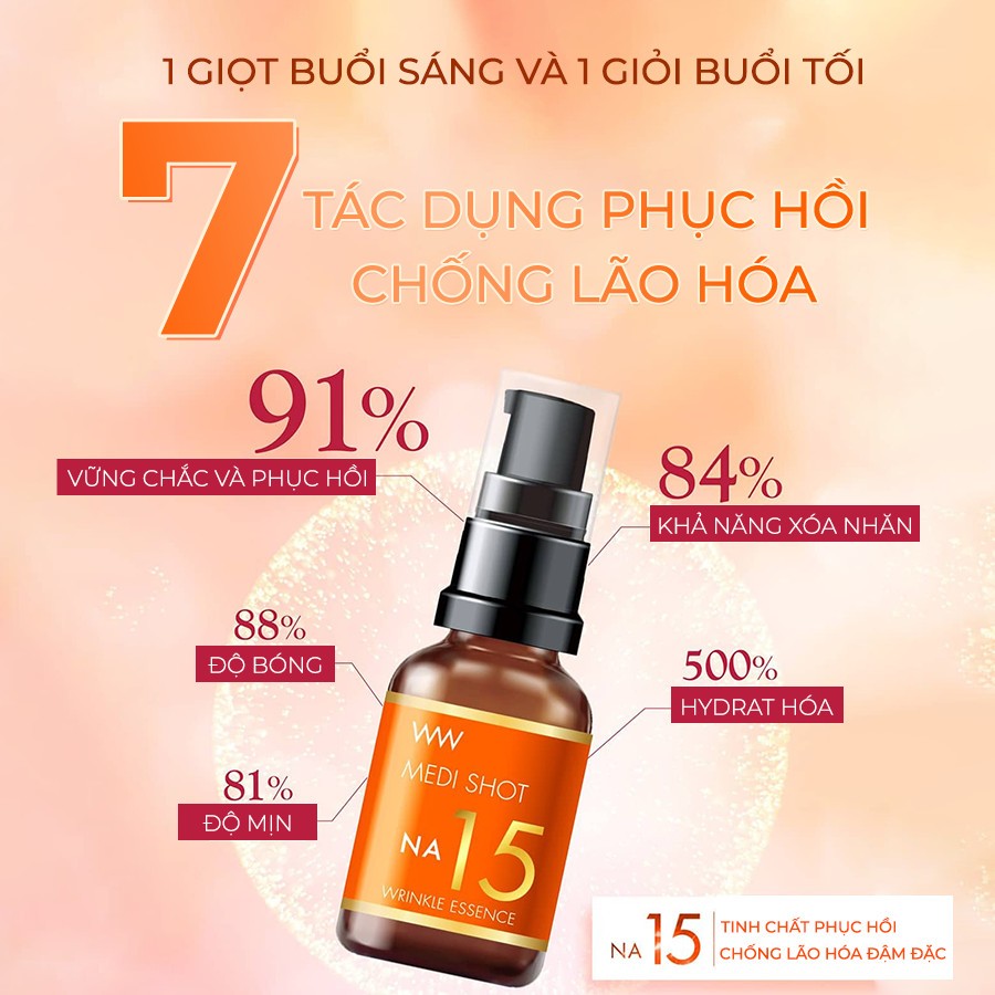Ảnh Serum Niacinamide 15% Trắng Da Se Khít Lỗ Chân Lông Medi Shot NA15 MEISHOKU 30ml 2