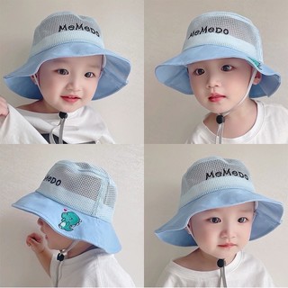 Mũ đi biển cho bé, mũ bucket cho bé, mũ chống nắng cho bé MeMeDo có dây nhiều màu dễ thương