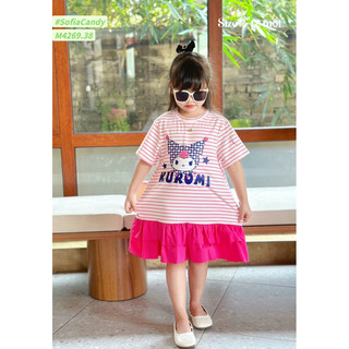 (Ảnh thật) Trang phục hè, Đầm thun lạnh cotton 4C siêu nịnh dáng cho bé họa tiết Kuromi siêu hot 13-45kg hàng loại 1