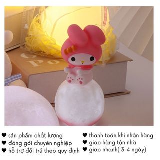Đèn Ngủ Gấu Dâu Kuromi Cute 3D Mini Xinh Trang Trí Decor Timo DS14
