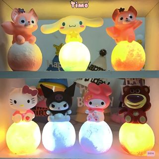 Đèn Ngủ Gấu Dâu Kuromi Cute 3D Mini Xinh Trang Trí Decor Timo DS14