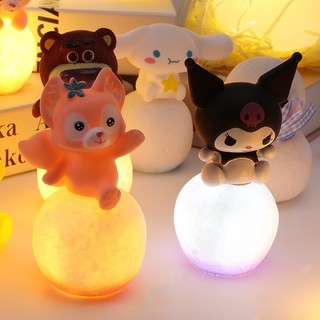 Đèn Ngủ Gấu Dâu Kuromi Cute 3D Mini Xinh Trang Trí Decor Timo DS14