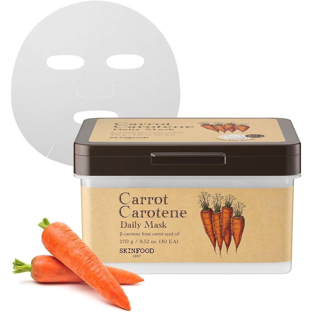 Hộp 30 miếng Mặt nạ Skinfood Carrot Carotene Daily Mask