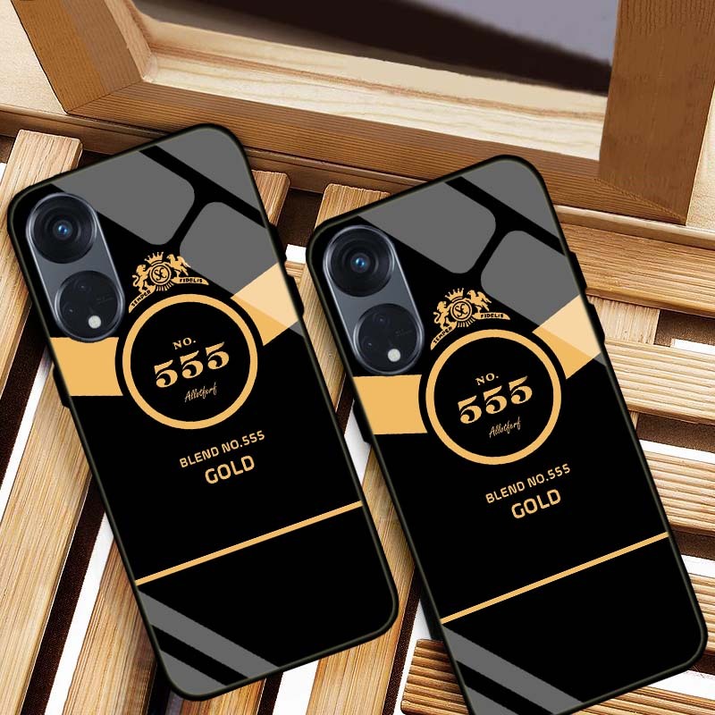ỐP LƯNG OPPO RENO 8T 4G, RENO 8T 5G HÌNH 555 LƯNG KÍNH CƯỜNG LỰC CAO CẤP